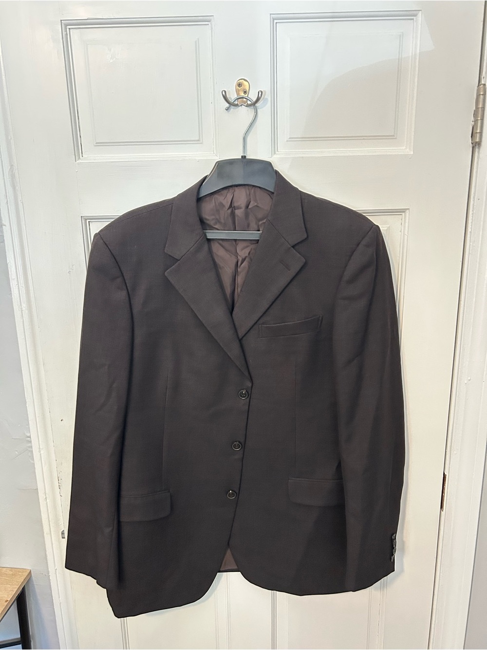 Ermenegildo Zegna Men's Dark Brown Three-Button Sport Coat 42R